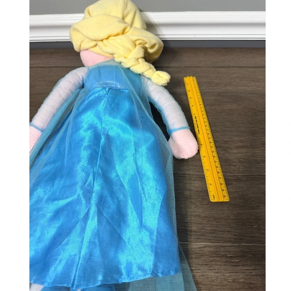 Disney Frozen Elsa Large Plush Doll  Stuffed Toy Snow Queen Blue Dress